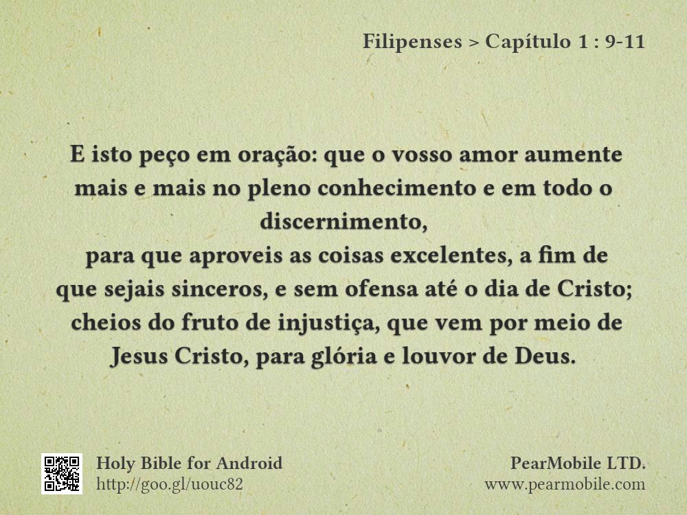 Filipenses, Capítulo 1:9-11